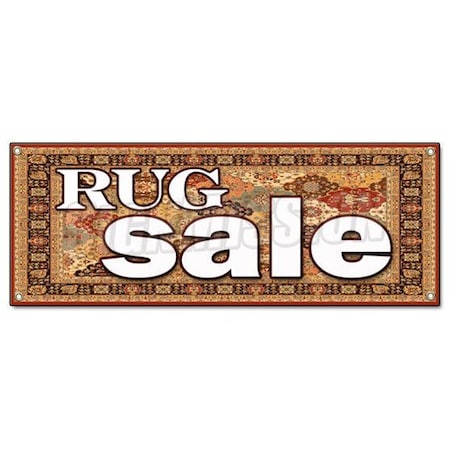 RUG SALE BANNER SIGN Persian Carpet Carpeting Area Wall To Wall Oriental